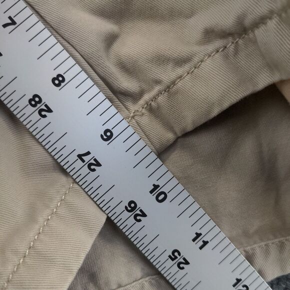 Eddie Bauer Womens Blakely Chino Shorts Tan Size 10 Slash Pockets Cotton - Picture 5 of 12